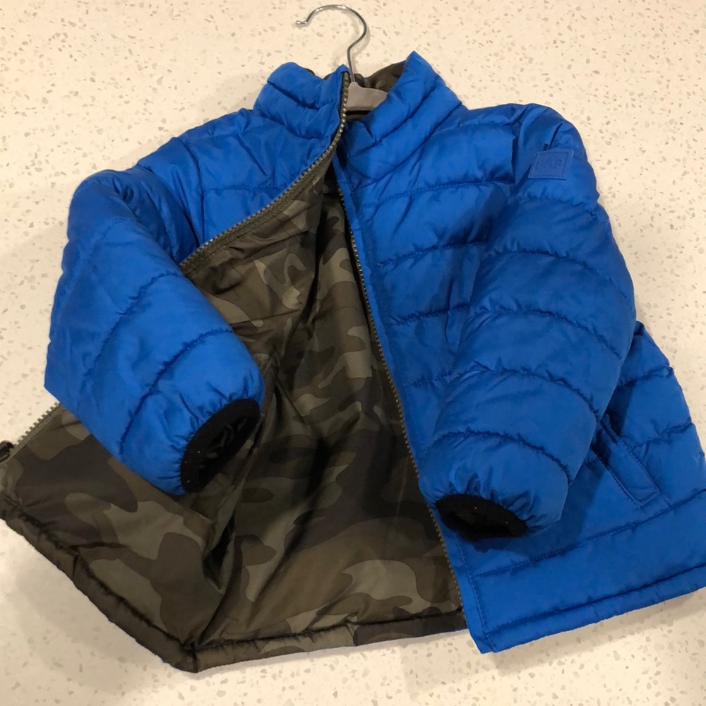 Toddler boy blue winter jacket